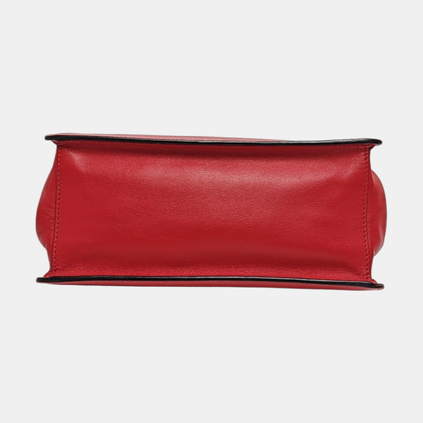 Light Frame Saffiano Calfskin Red