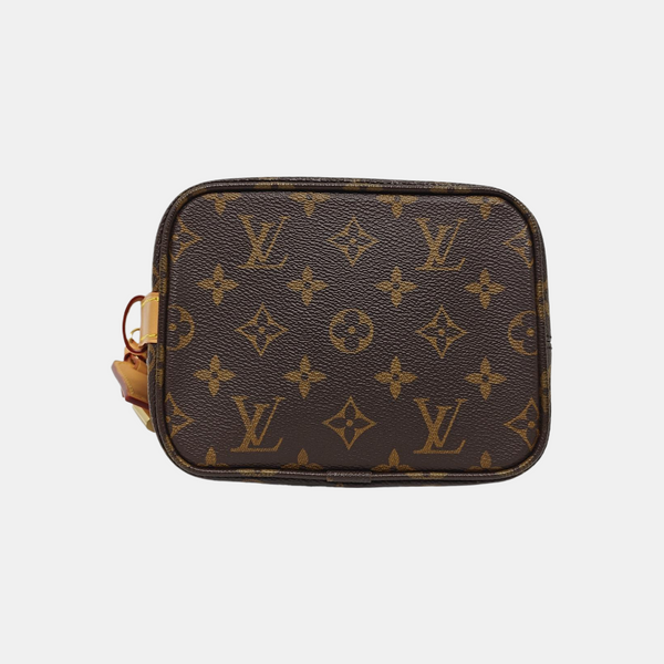 ALL IN BB Monogram Coated Canvas Brown