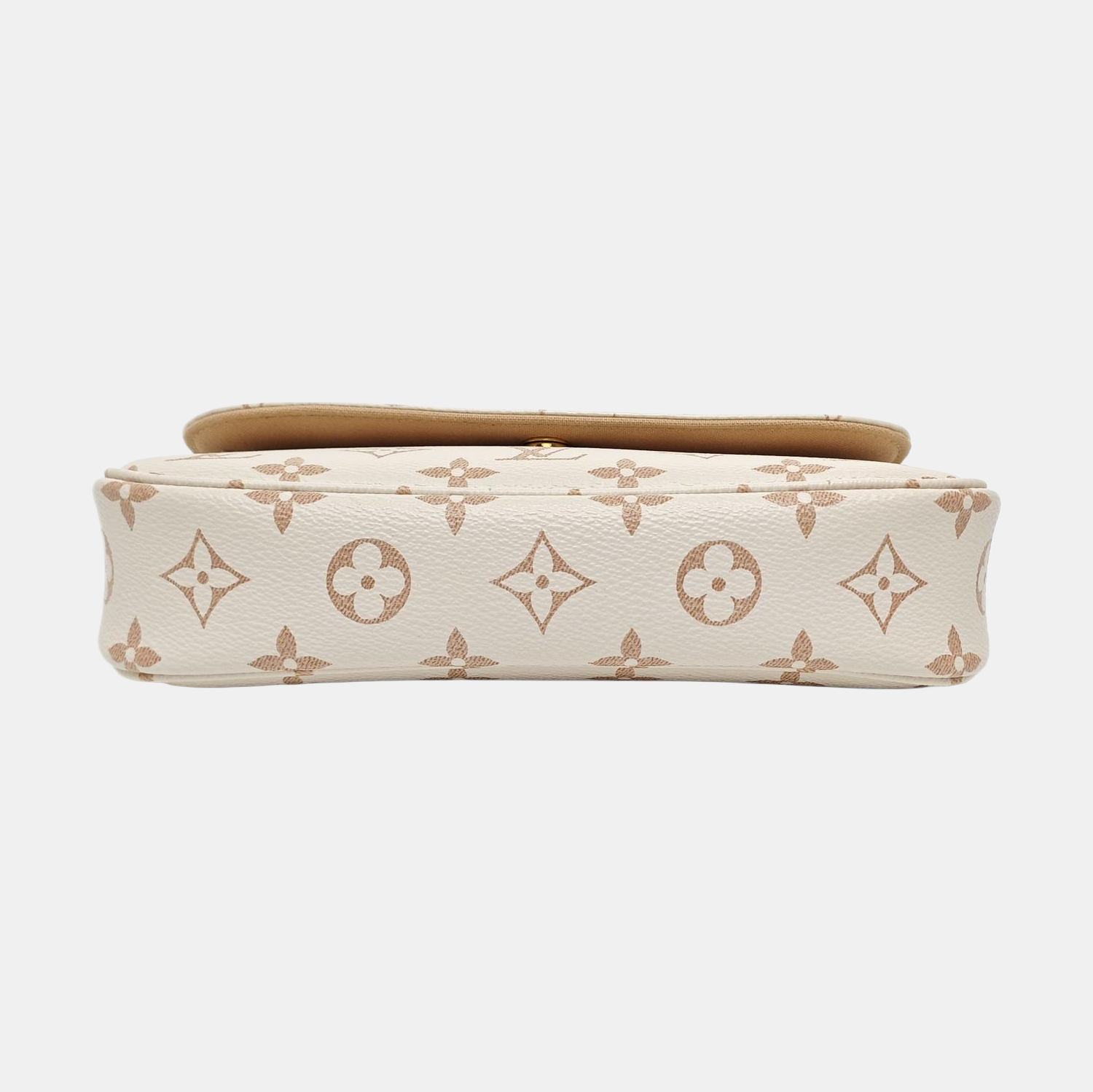 IVY Monogram Coated Canvas White