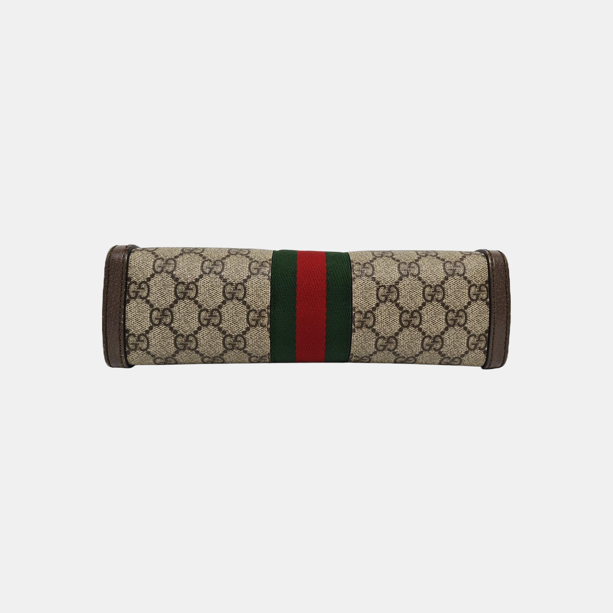 Ophidia Medium Monogram Coated Canvas Beige