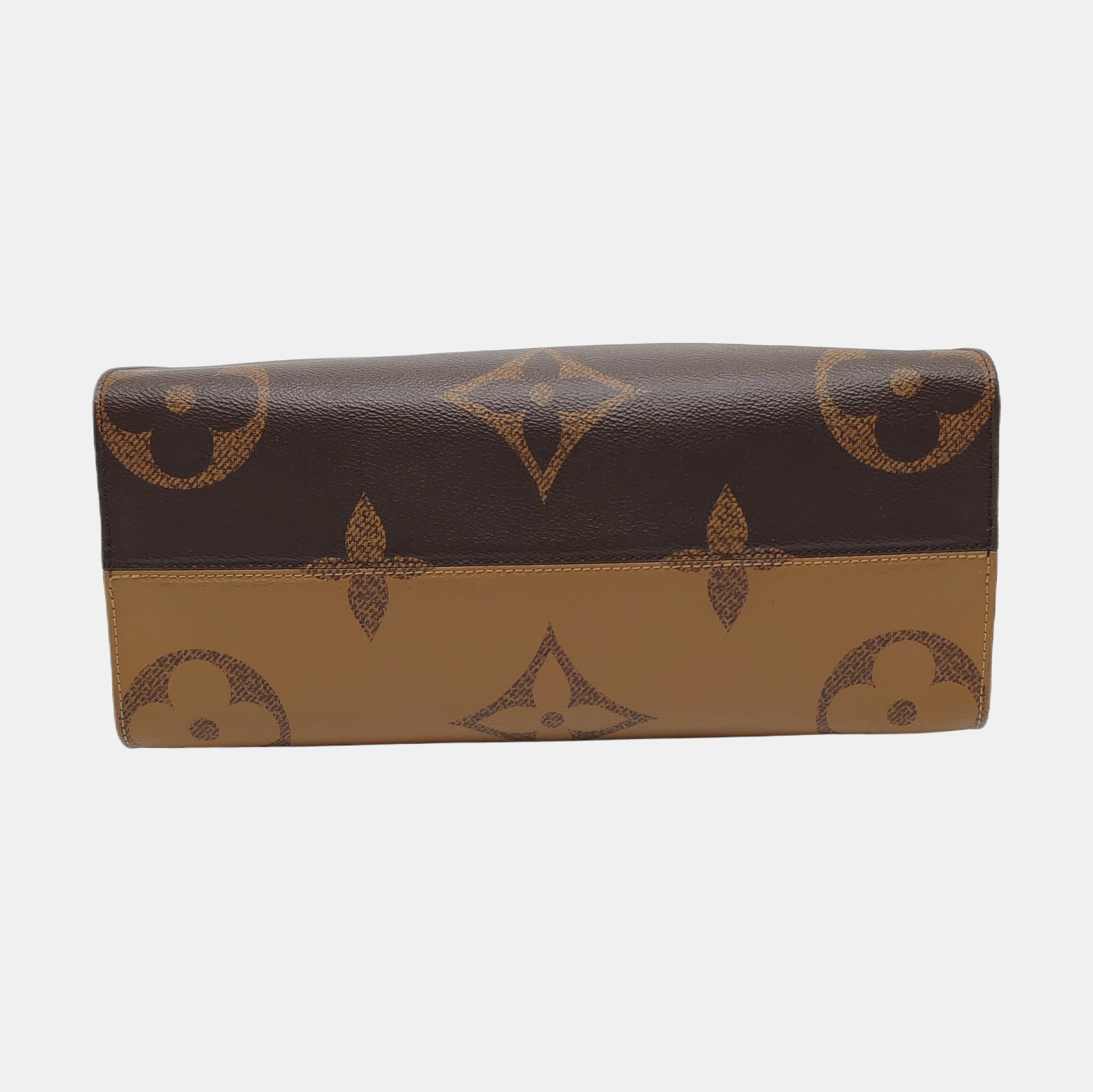 ONTHEGO MM Monogram Coated Canvas Brown