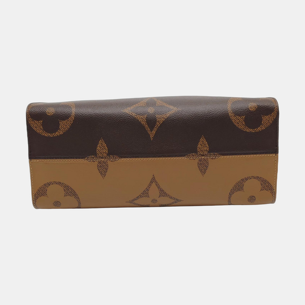 ONTHEGO MM Monogram Coated Canvas Brown
