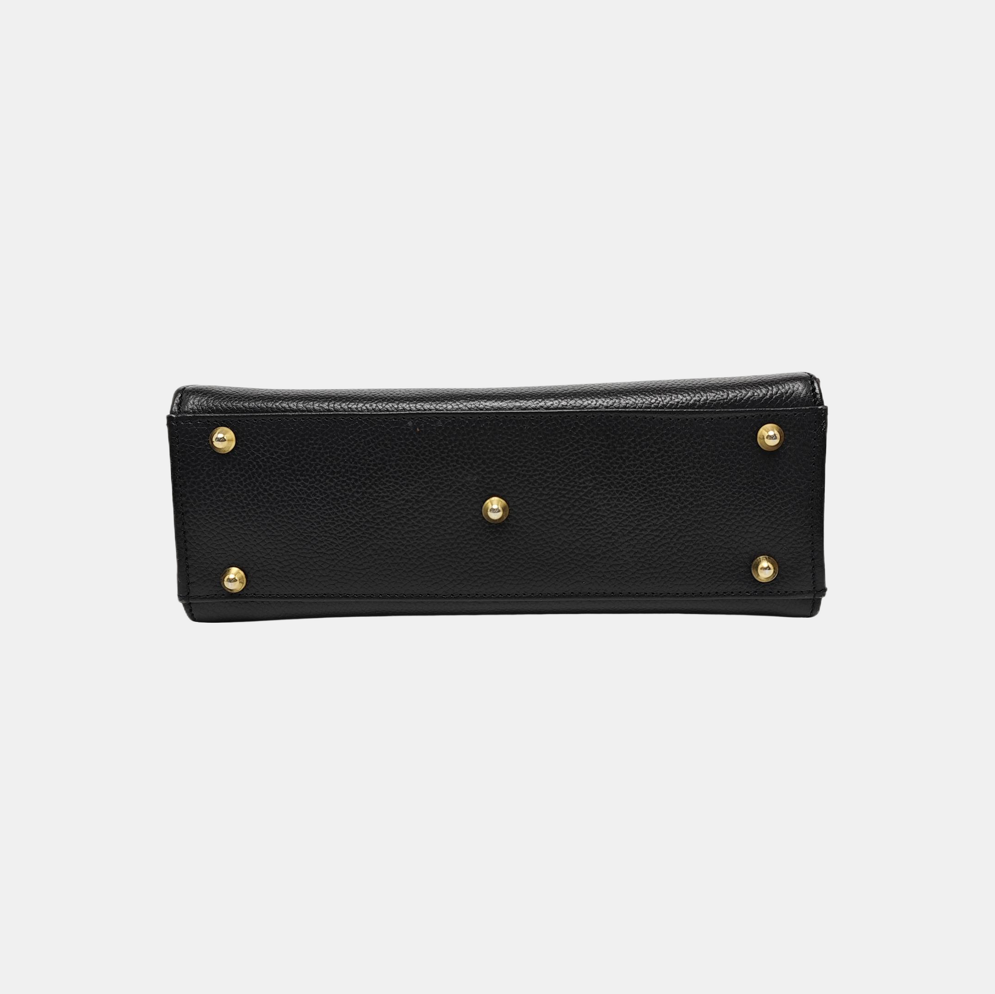 Calfskin Shoulder Bag Black