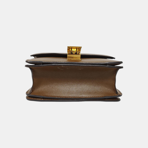 CLASSIC BOX Mini Calfskin Brown
