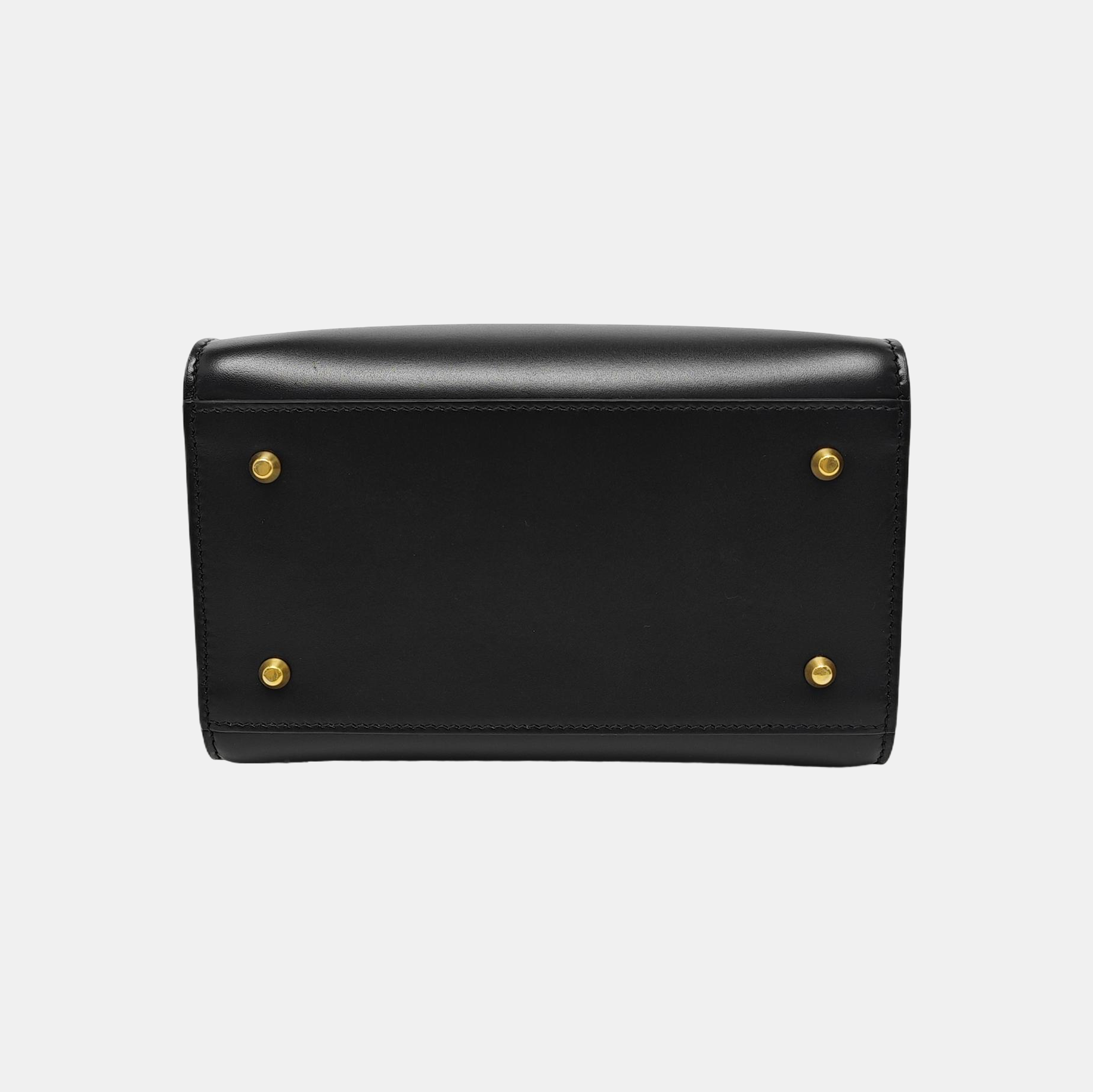 Calfskin Shoulder Bag Black