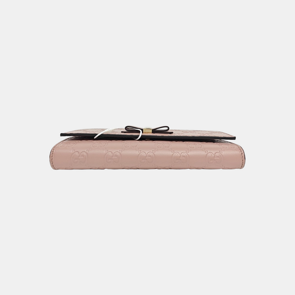 Monogram Calfskin Wallet Pink