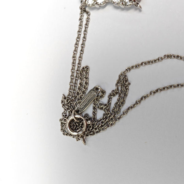 Tiffany Hearts Platinum 950 Silver Necklace