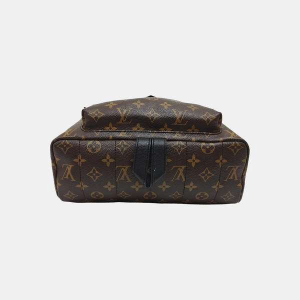 Monogram Coated Canvas Backpack Brown