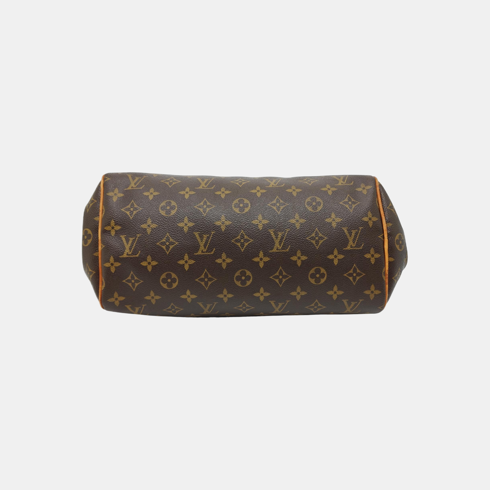 MONTORGUEI PM Monogram Coated Canvas Brown