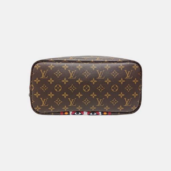 NEVERFULL MM Monogram Coated Canvas Brown