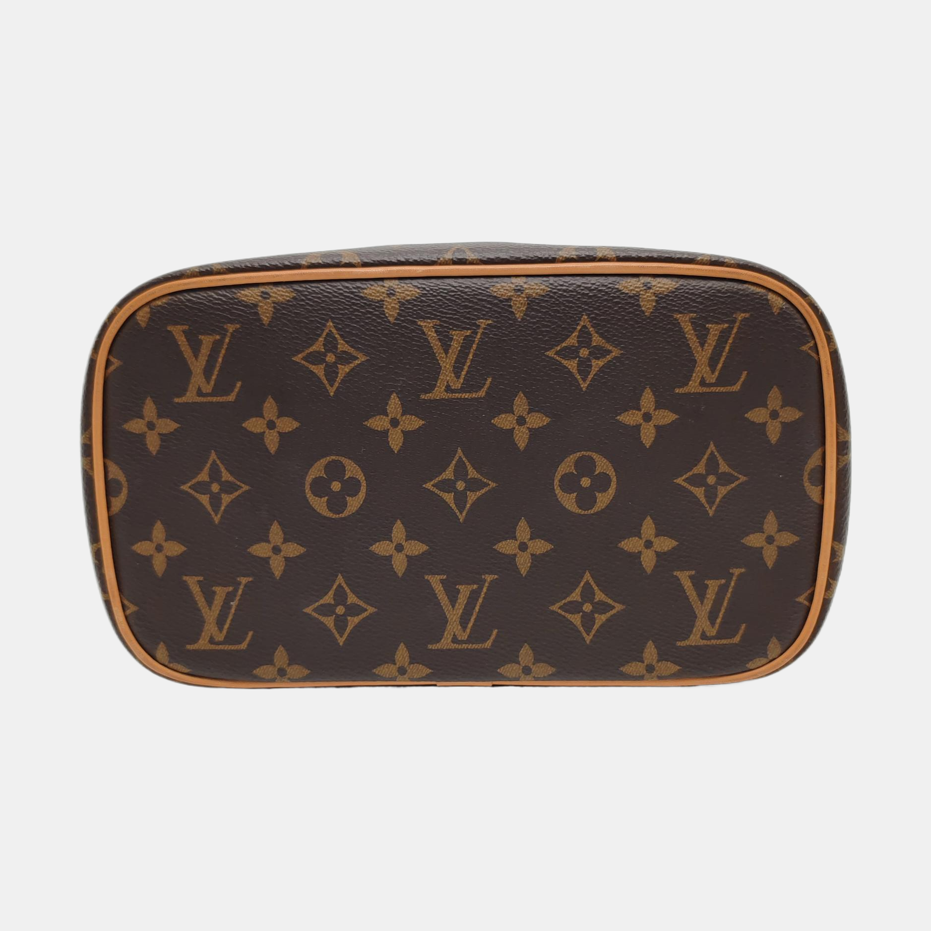 NICE Monogram Coated Canvas Brown