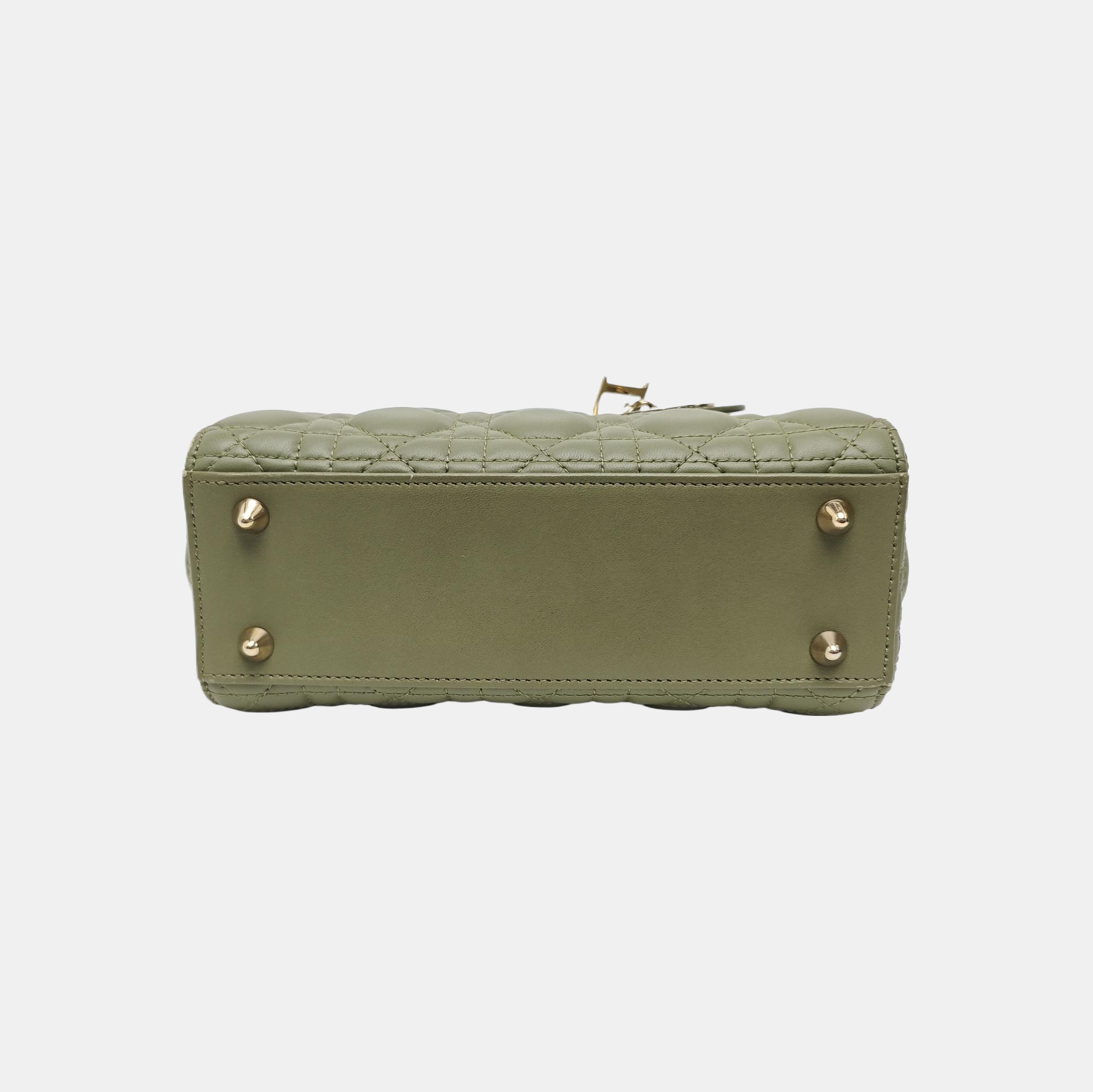 Lady Dior Small Cannage Lambskin Green