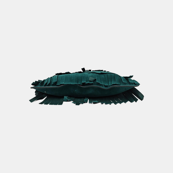 Suede Clutch Green