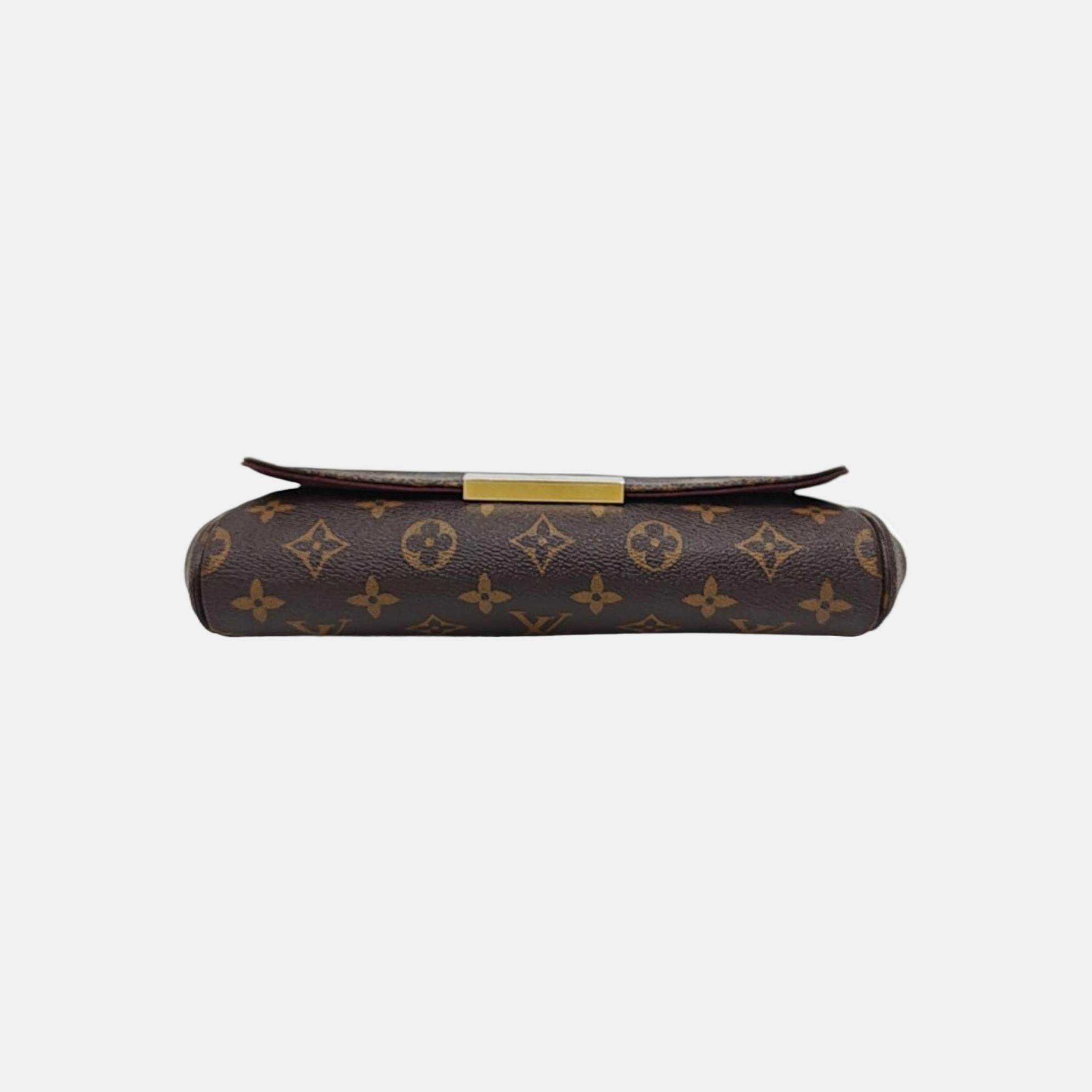 FAVORITE PM Monogram Coated Canvas Brown