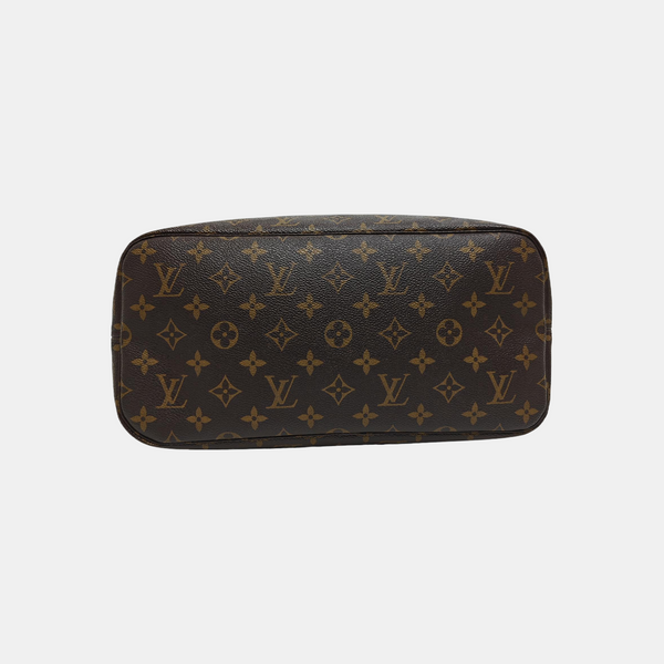 NEVERFULL MM Monogram Coated Canvas Brown