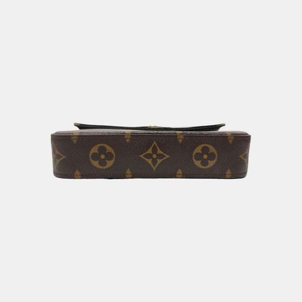 FÉLICIE Monogram Coated Canvas Brown