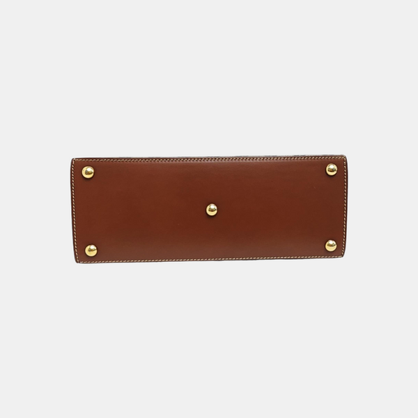 Padlock Small Monogram Coated Canvas Beige