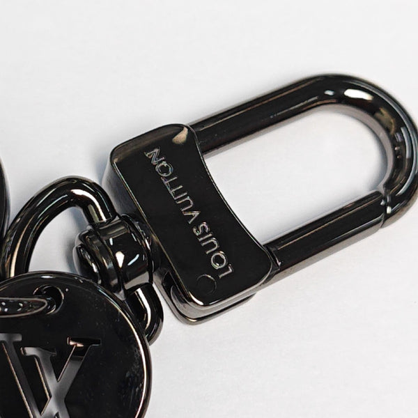 Coated Canvas Bag Charm Black