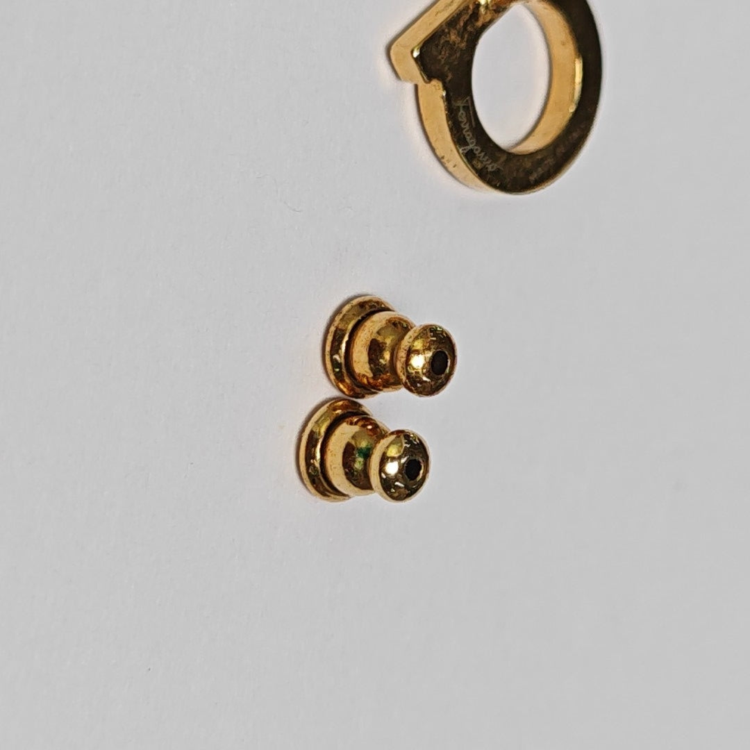 Metal Gold Stud Earrings