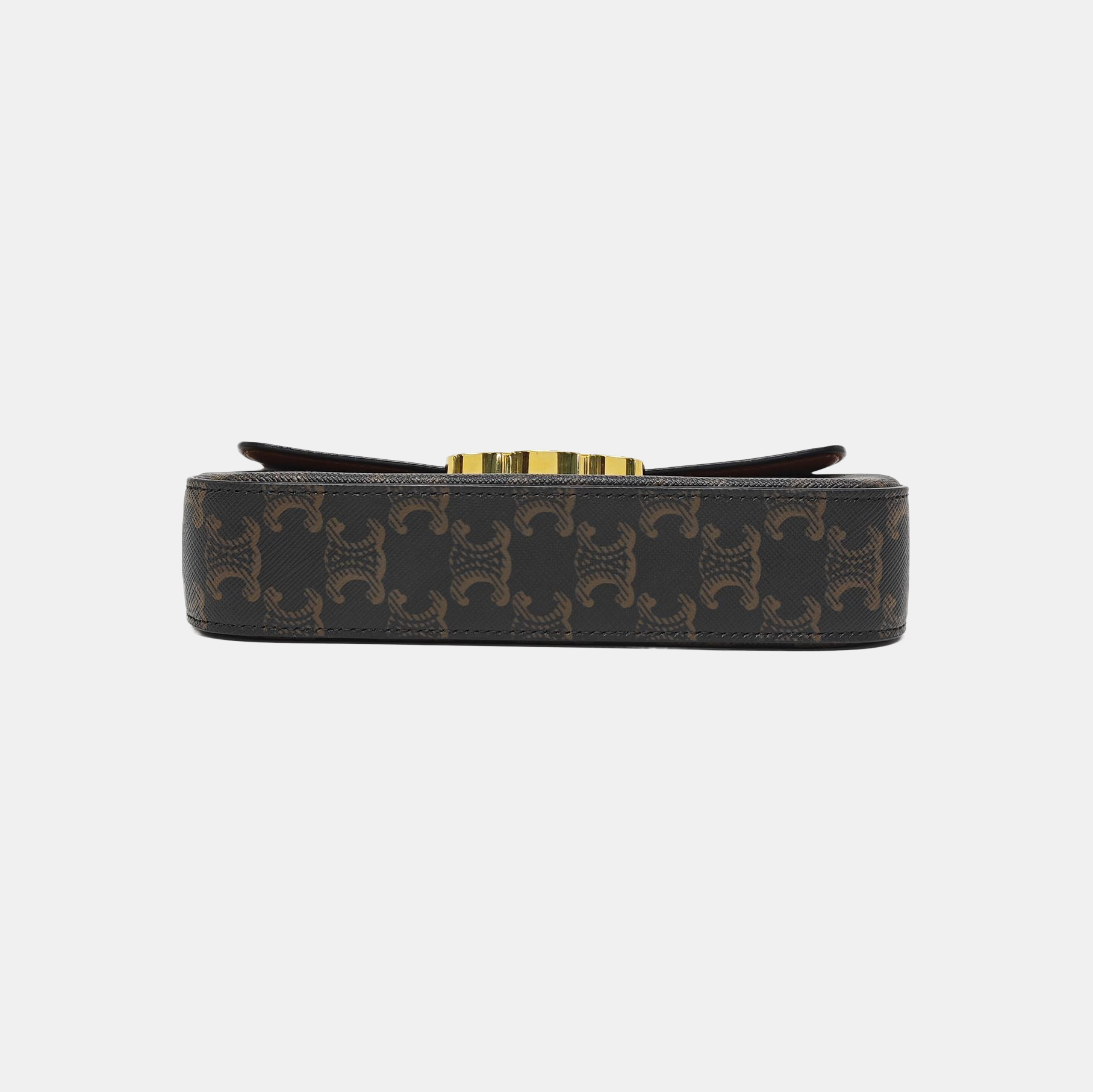 TRIOMPHE Small Coated Canvas Brown