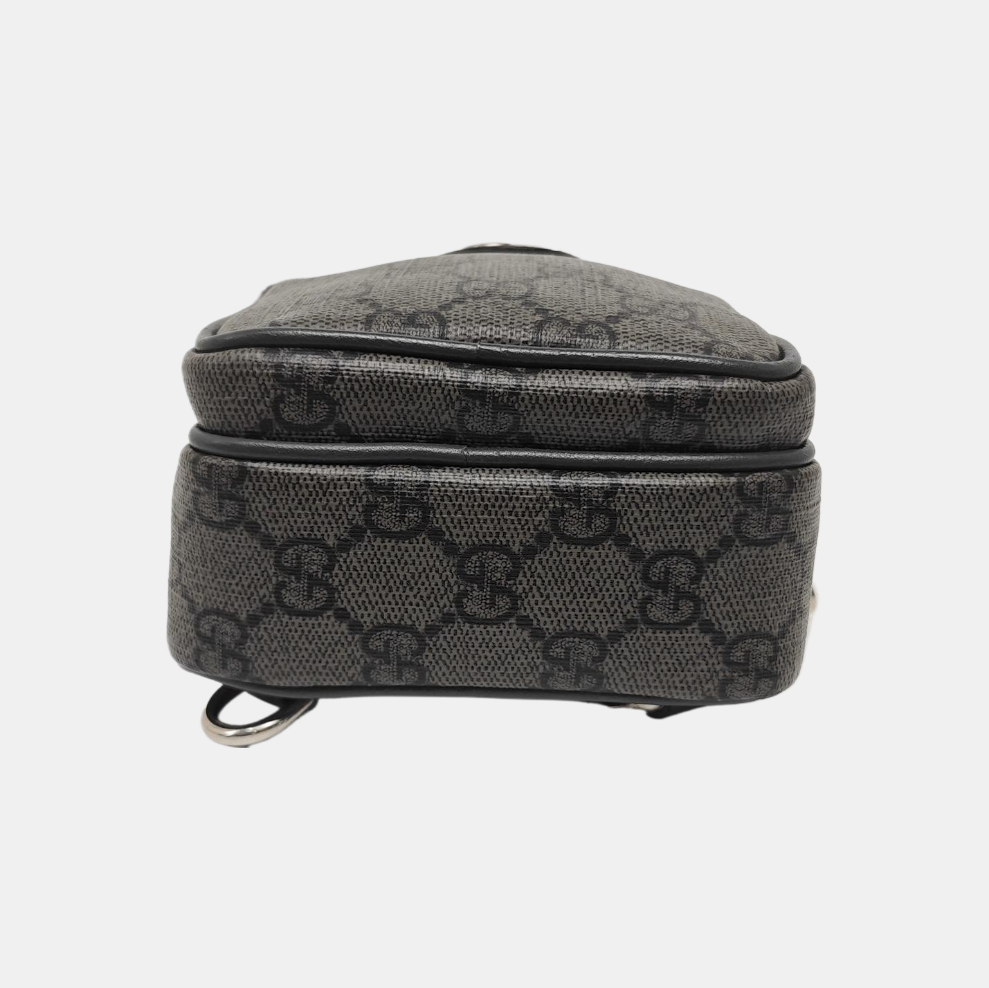 Ophidia Mini Monogram Coated Canvas Gray