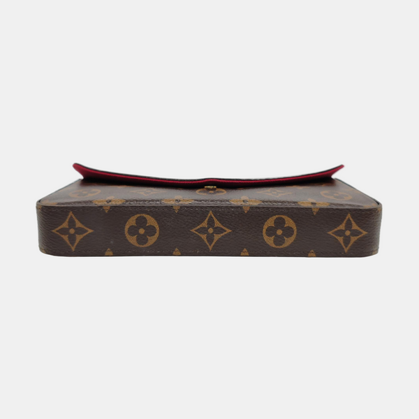 Authenticated pre-owned  FÉLICIE Monogram Coated Canvas Brown - Crossbody Bag at Looply