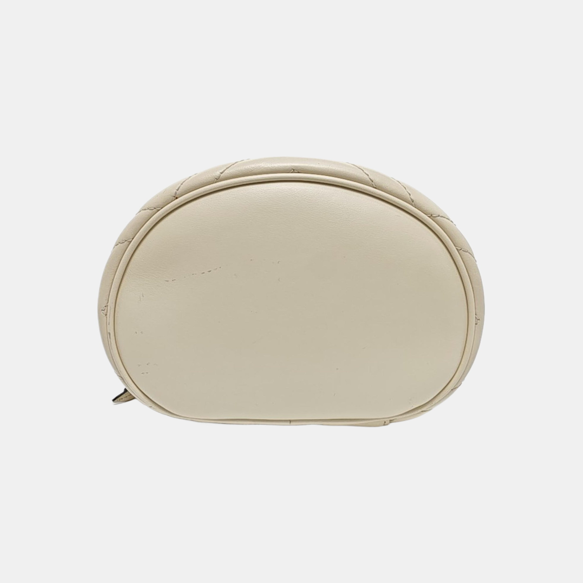 GG Marmont Mini Quilted Calfskin White