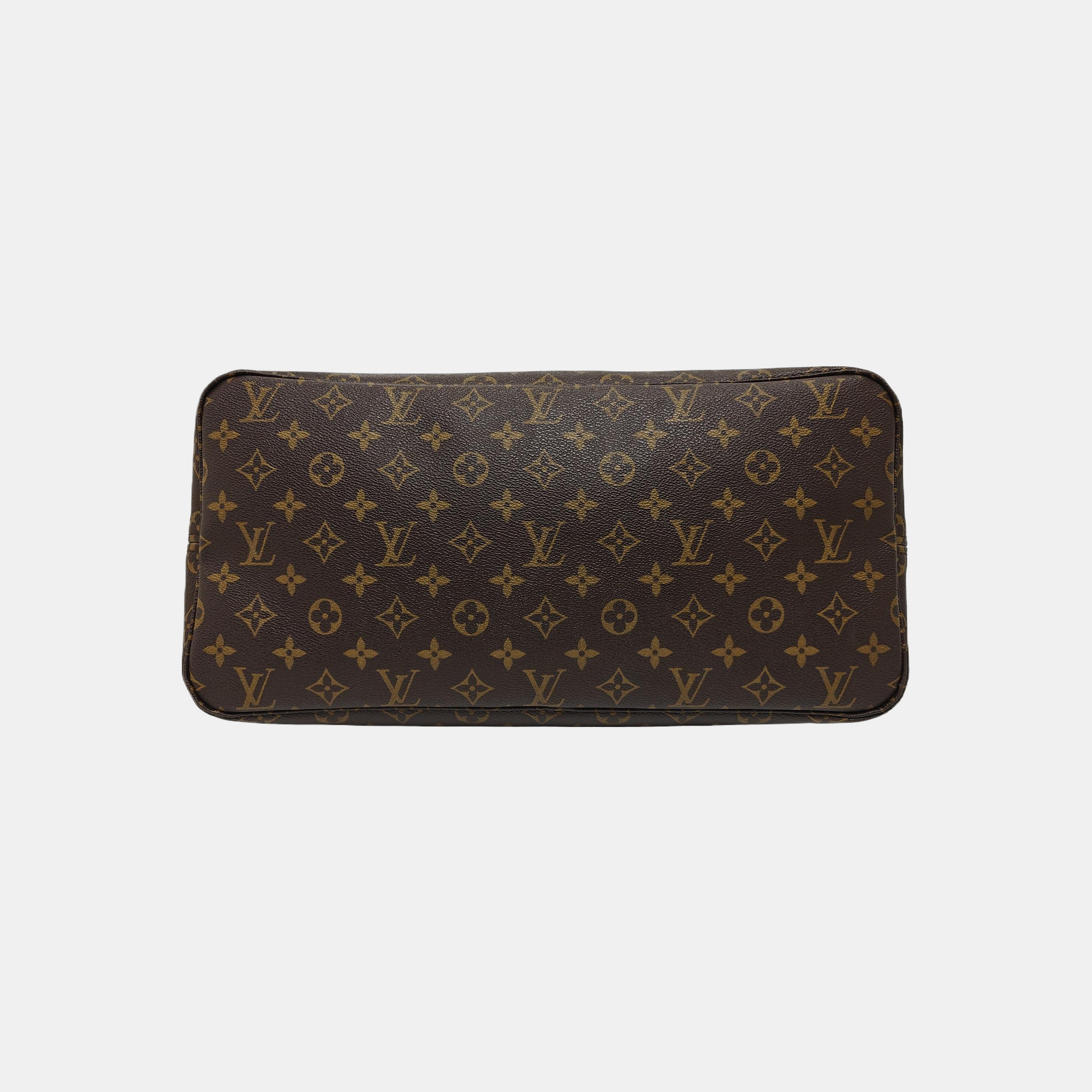 NEVERFULL GM Monogram Coated Canvas Brown