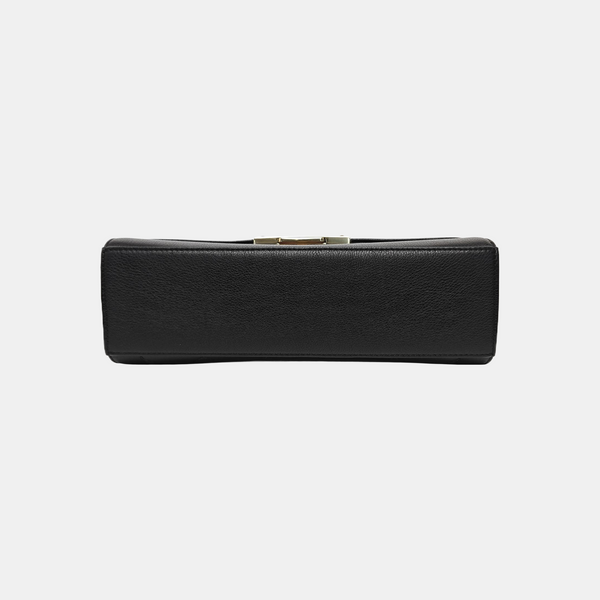 LABEL CLICK Medium Quilted Calfskin Black