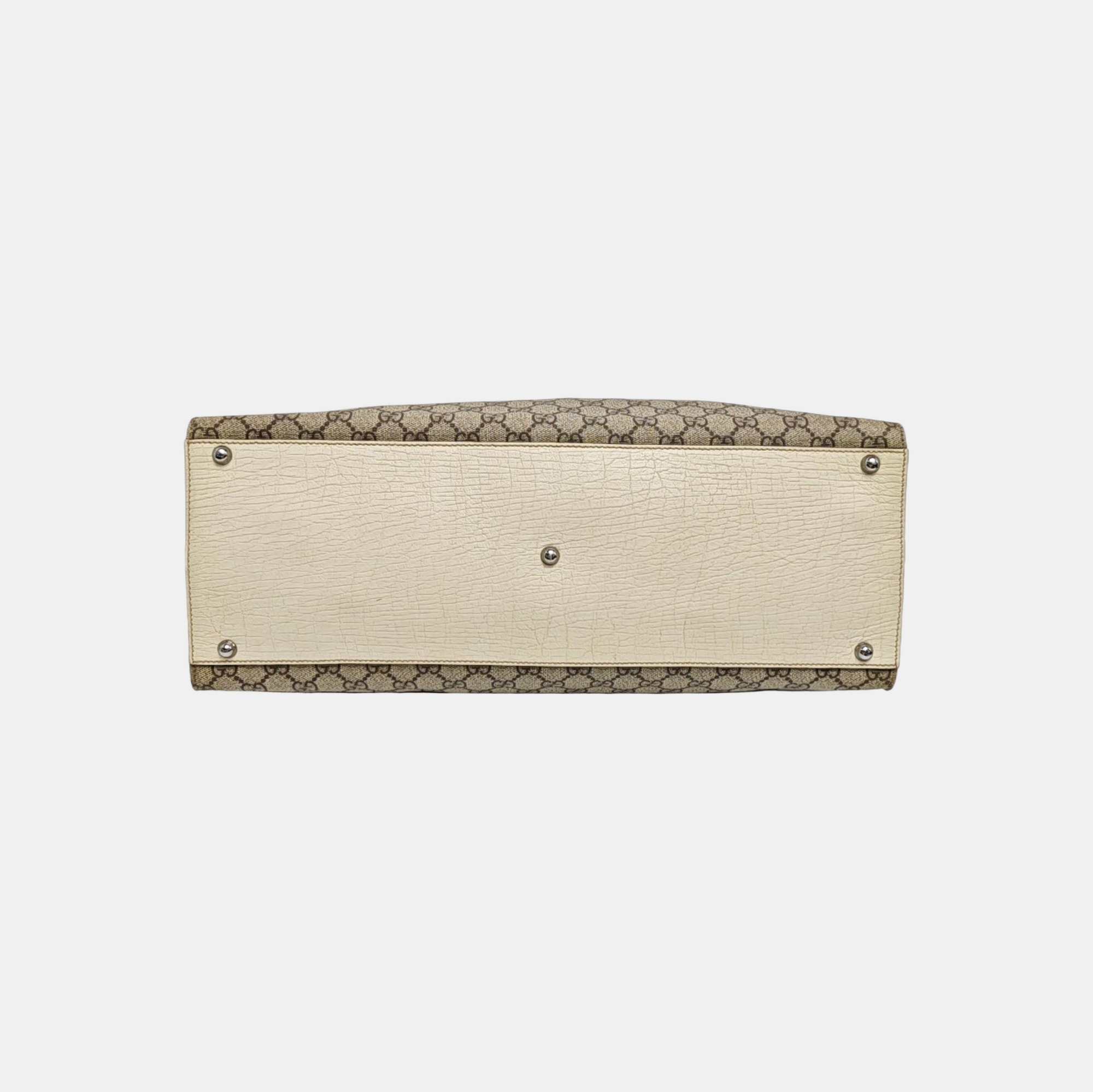 Monogram Coated Canvas Top Handle Bag Beige