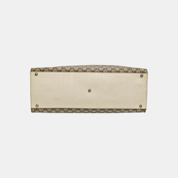 Monogram Coated Canvas Top Handle Bag Beige