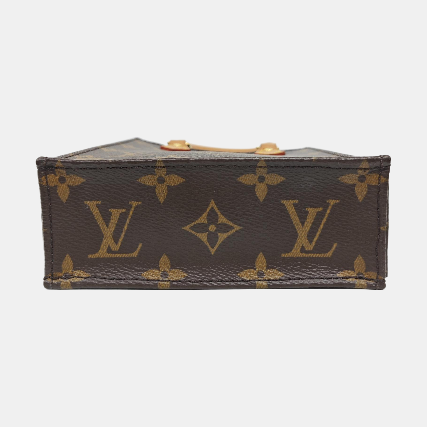 Authenticated pre-owned  SAC PLAT Mini Monogram Coated Canvas Brown - Tote Bag at Looply
