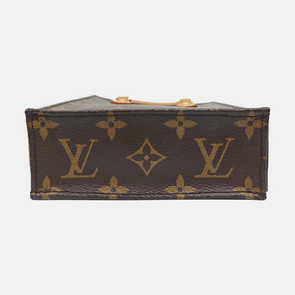 Authenticated pre-owned  SAC PLAT Mini Monogram Coated Canvas Brown - Tote Bag at Looply