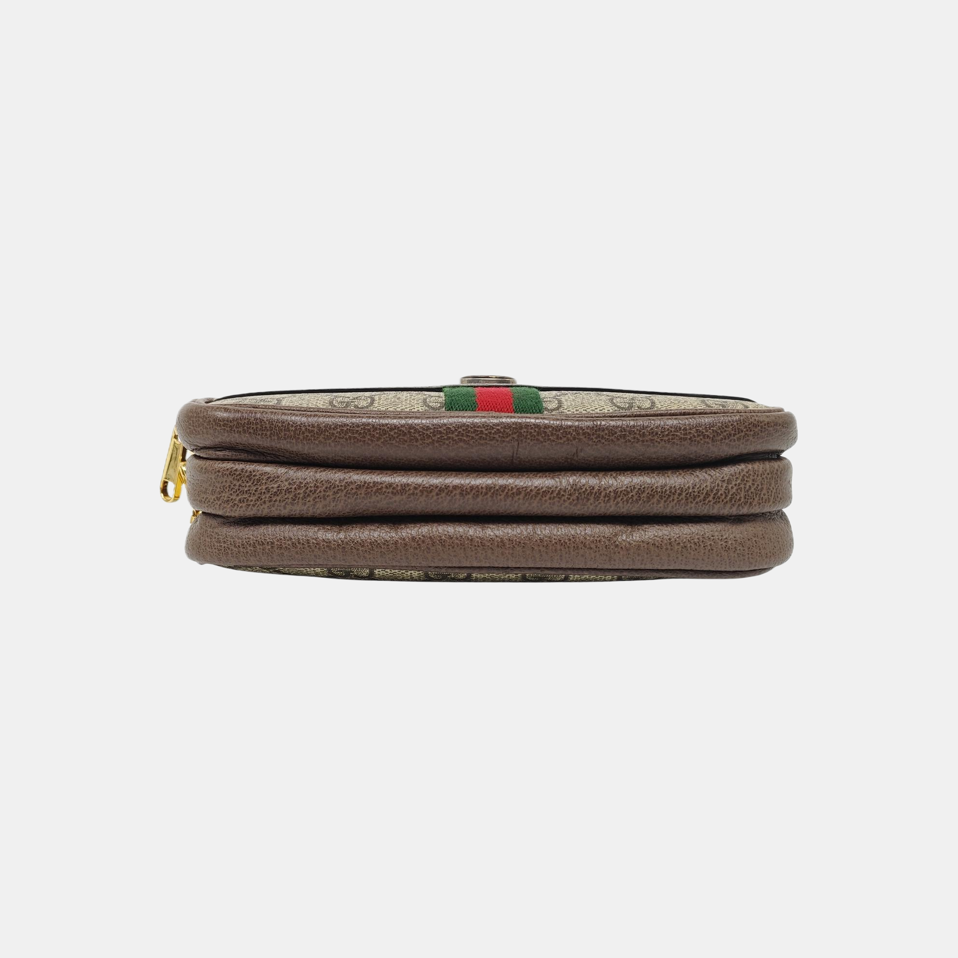 Ophidia Mini Monogram Coated Canvas Beige