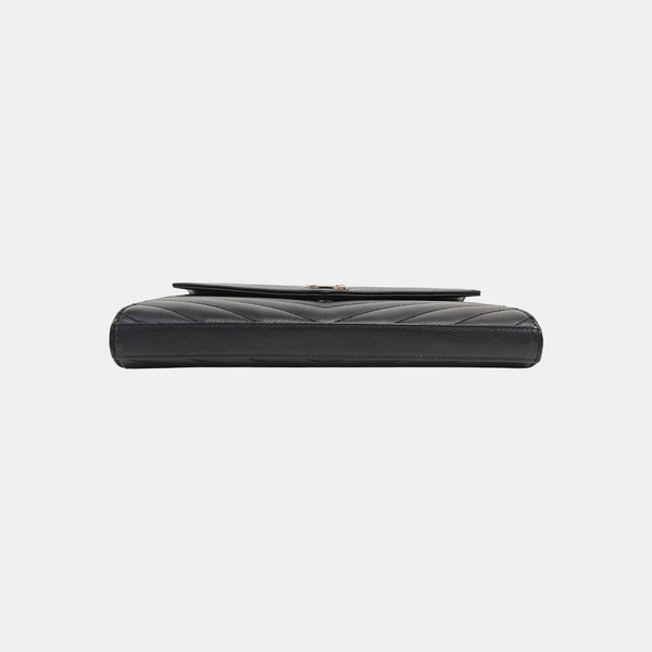 MONOGRAM Medium Chevron Calfskin Black