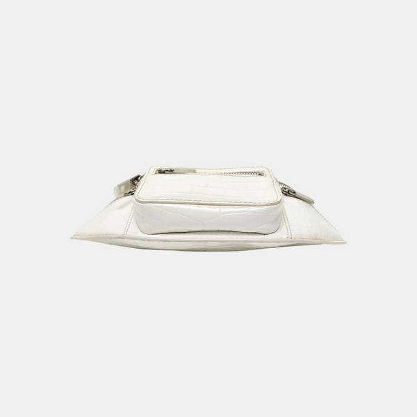 Patent Leather Shoulder Bag White