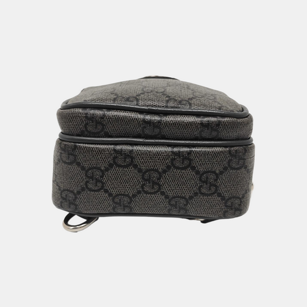 Neo Vintage Mini Monogram Coated Canvas Gray
