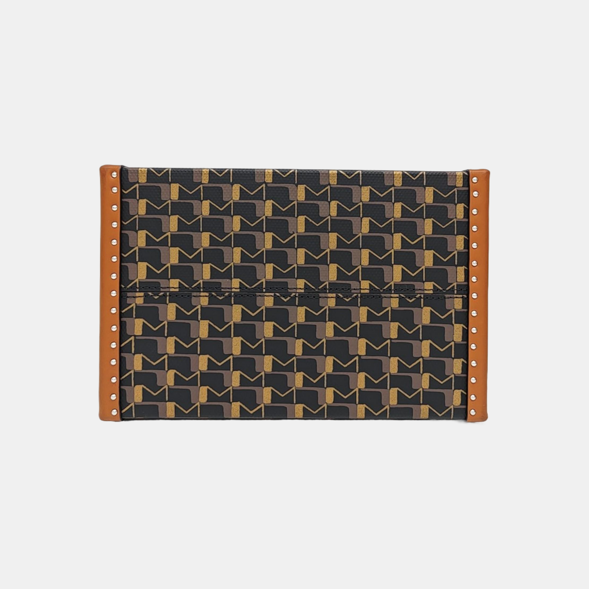 Coated Canvas Shoulder Bag Brown