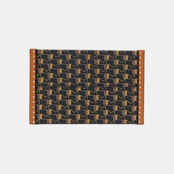Coated Canvas Shoulder Bag Brown