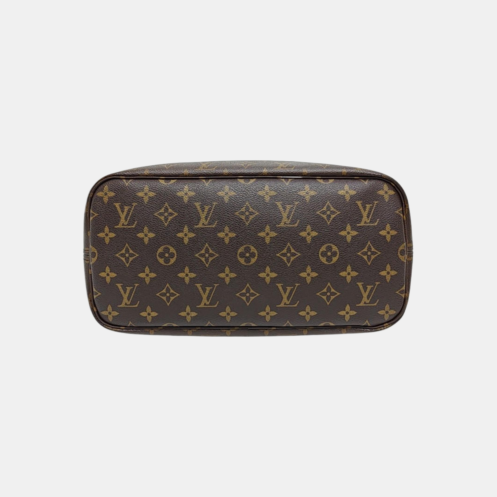 NEVERFULL MM Monogram Coated Canvas Brown