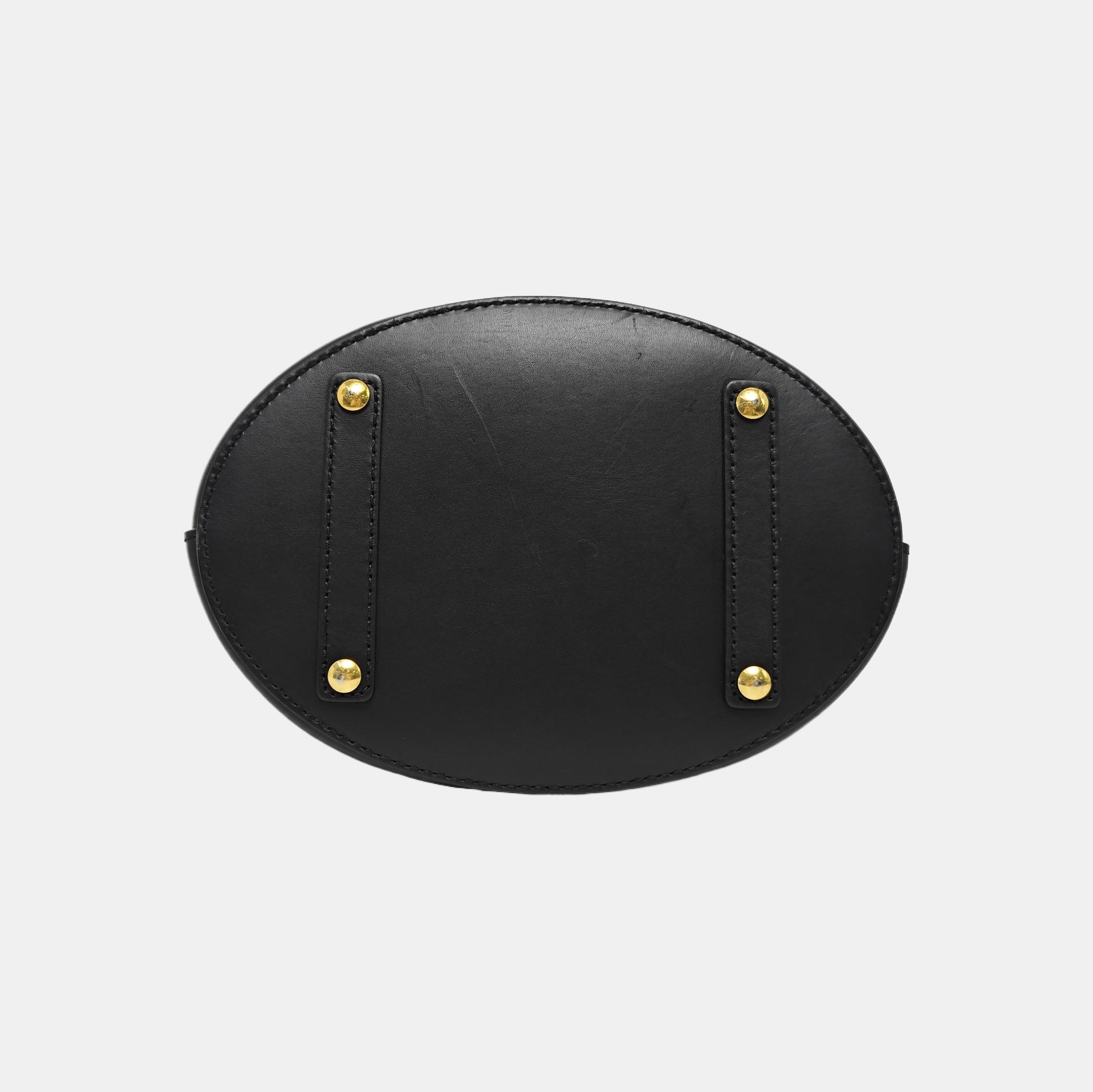 The Bucket Calfskin Black