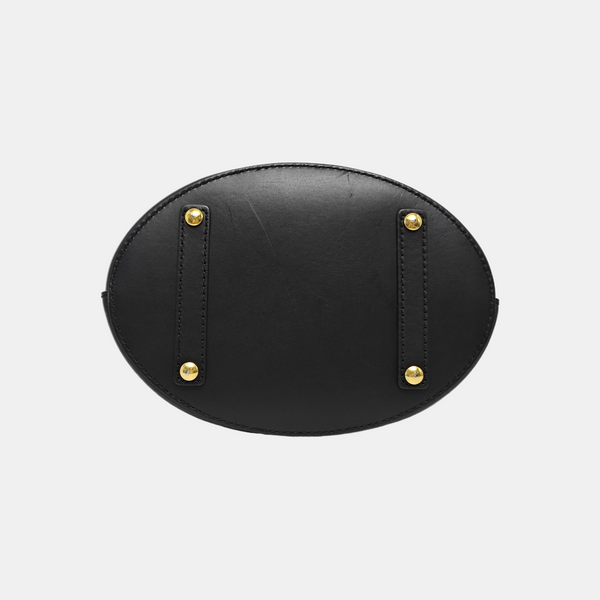 The Bucket Calfskin Black