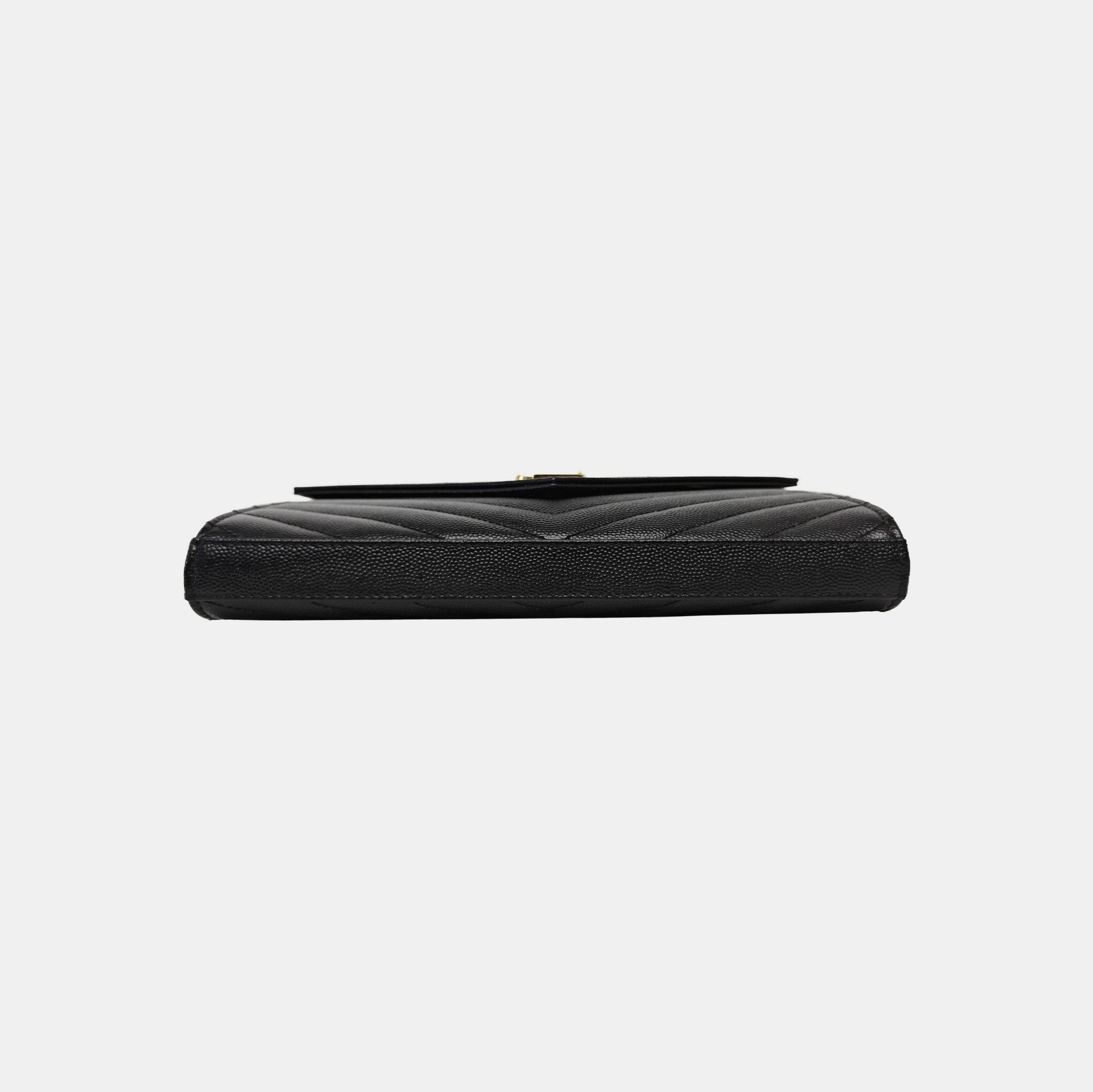 MONOGRAM Medium Chevron Calfskin Black