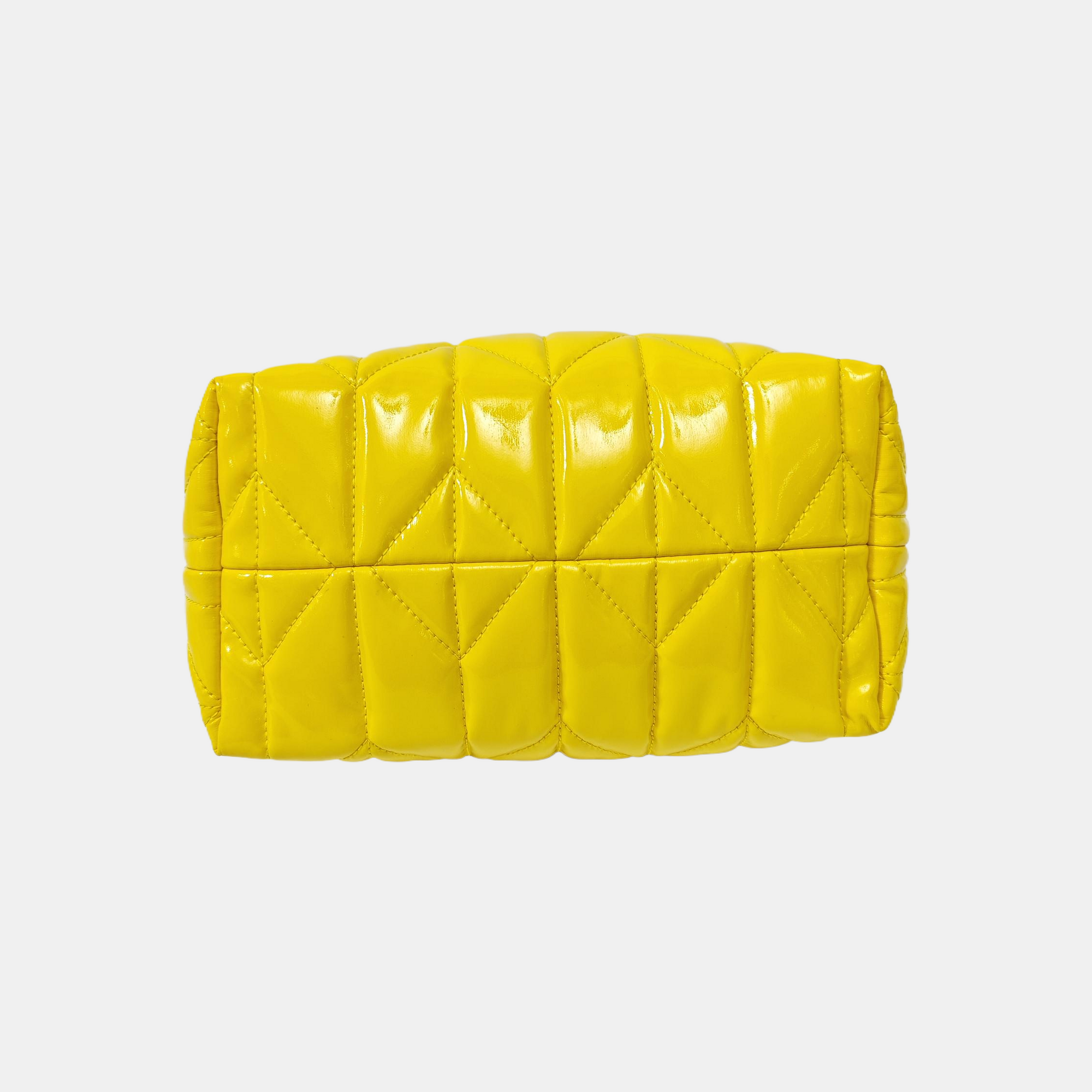 Spirit Ciré Mini Quilted Patent Leather Yellow