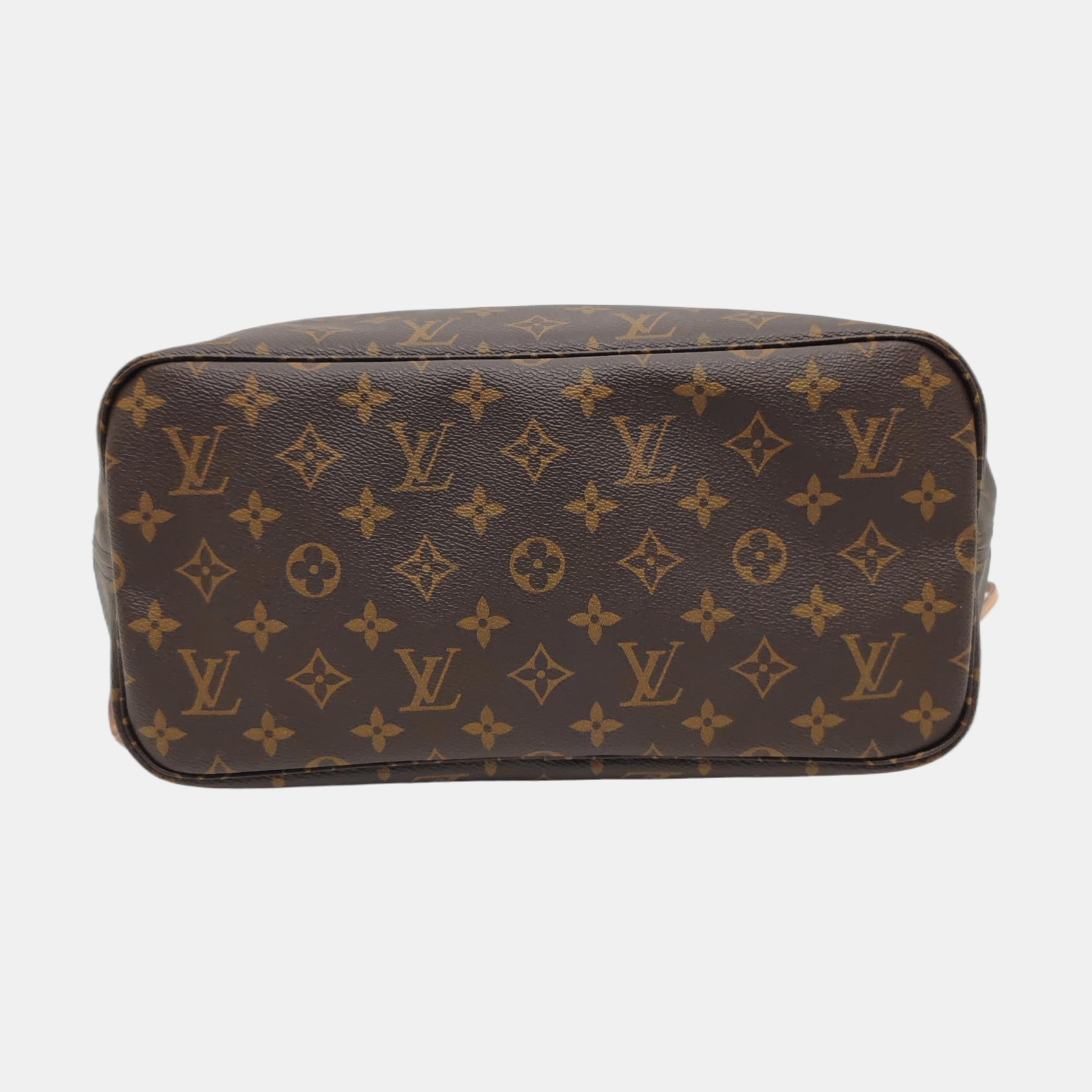 NEVERFULL MM Monogram Coated Canvas Brown