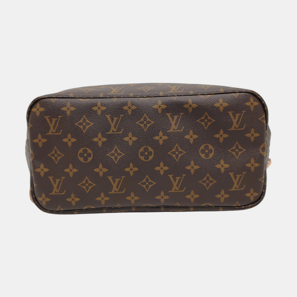 NEVERFULL MM Monogram Coated Canvas Brown