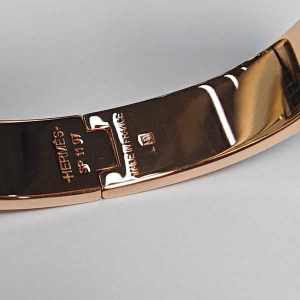 Clic H Metal Rose Gold Bangle