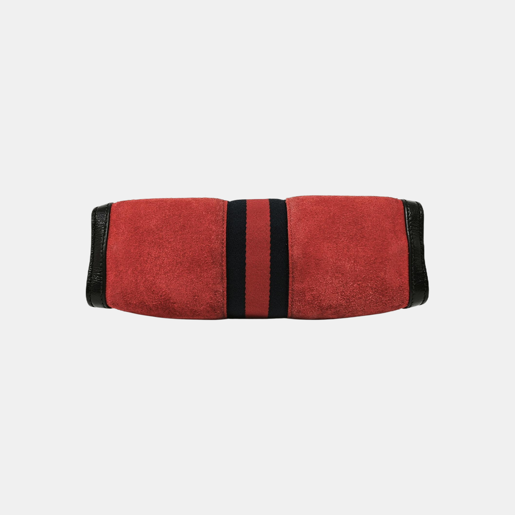Ophidia Small Monogram Suede Red