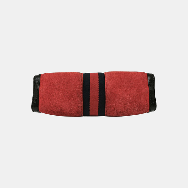 Ophidia Small Monogram Suede Red