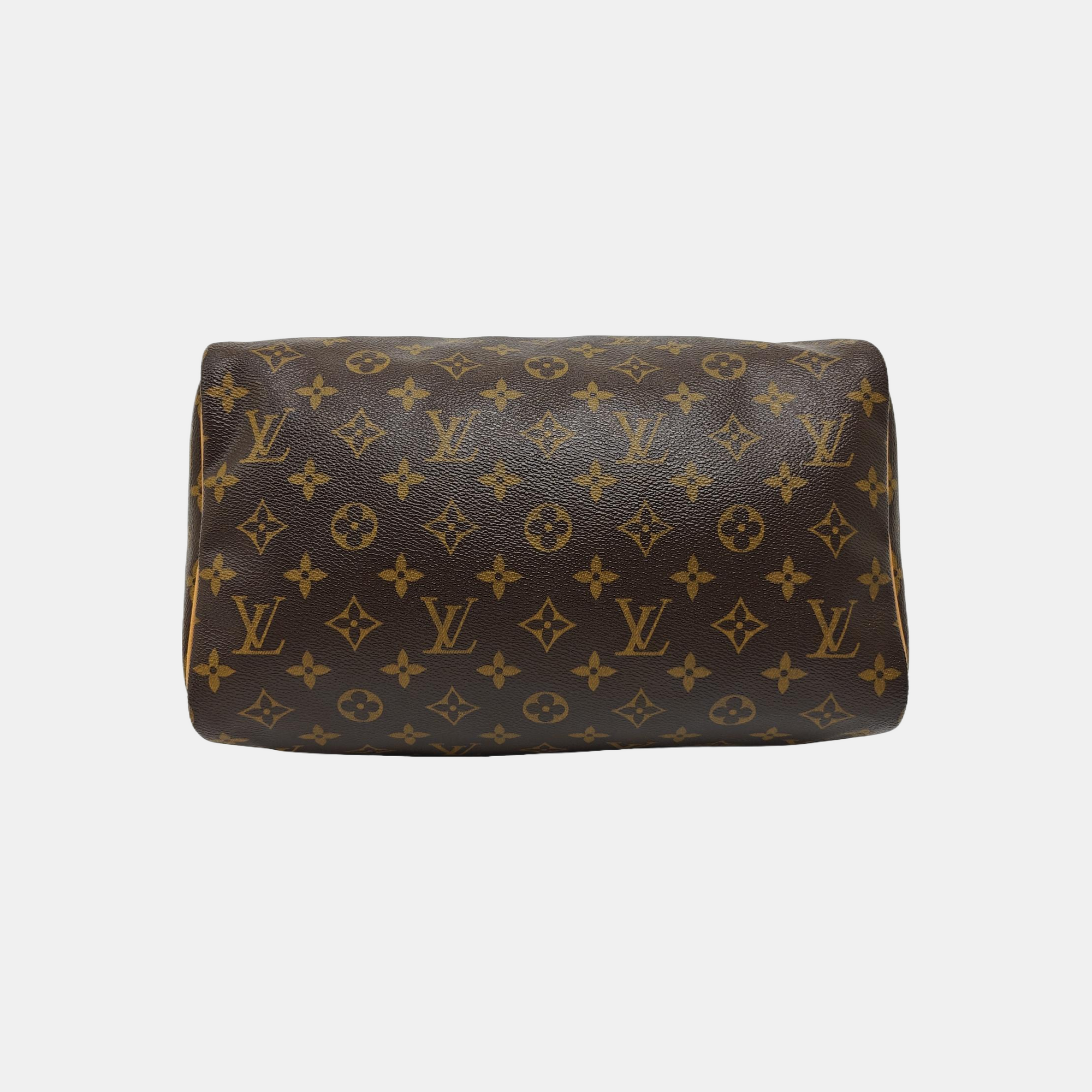 SPEEDY 30 Monogram Coated Canvas Brown